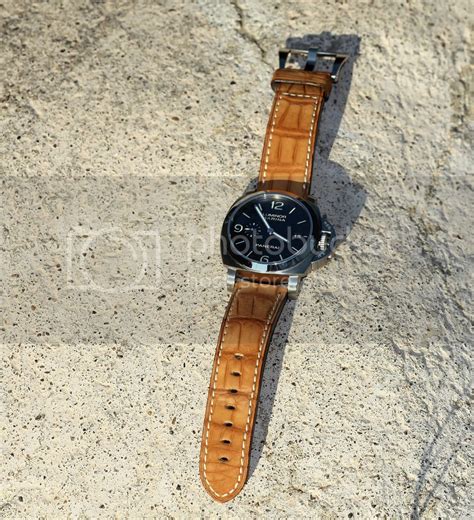 Panerai Gold Nubuck Alligator Strap 